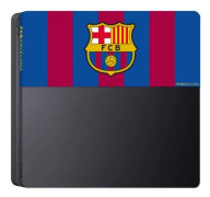 FCB FC Barcelona - Fasad (anpassningsskal) för PS4 Slim - Anpassningsplatta för Playstation 4 Slim