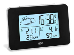 ADE WS2136-1 digital väderstation Svart LED Batteri