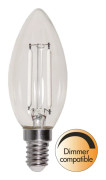 LED-lampa E14 kronljus, 2W(25W) vitt filament, dimbar