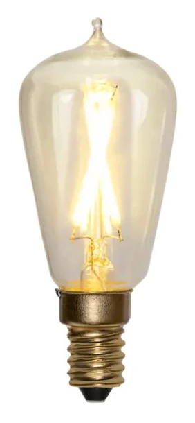 LED-lampa E14 ST38 Soft Glow Dimmable, Transparent