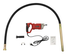 Betongvibrator - Bärbar elektrisk stavvibrator - 1100 W 220 V - 2 m vibratorstav - Handhållen - Röd