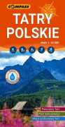 Tatra Polska 1:30 000. Laminerad Turistkarta. Wyd. 2025. Kompass