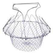 Hopfällbar salladsslunga med förstärkningar - Rostfritt stål - Lätt att använda