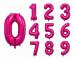folieballong nummer 0 41 cm rosa