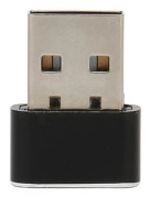 USB-musflyttare, liten, oupptäckbar med separata på/av-knappar, stöder 3 spår, plug and play, håller PC/laptop vaken, svart