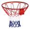 Basketbollring, Stålrör, 46 cm Diameter, Väggmonterad, Inomhus- och Utomhusbruk, Hållbart Nylon Nät
