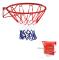Basketbollring, Stålrör, 46 cm Diameter, Väggmonterad, Inomhus- och Utomhusbruk, Hållbart Nylon Nät