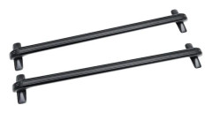 Universellt takräcke - Takrails tvärstag - Aluminium 1 m - Max 45 kg - För 4/5-dörrars bilar - Justerbar 110–134 cm - Svart