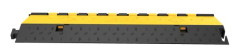 Kabelskyddsramp, 4-pack, 103x25.5x5 cm, svart gul, gummi