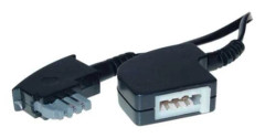 S/CONN maximum connectivity 70216-, 6 m, TAE-N, TAE-N, Svart, Hankoppling, Honkoppling