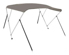 Bimini båtmarkis - 3-bågs kapell - Högt tak - Sol- och UV-skydd - Vattentät och slitstark - 183x140x137 cm - Armégrön