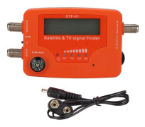 Satellit-TV-signalsökare LCD-display Digital satellitsignalmätare med kompass och summerkontroll