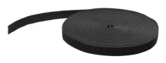 Startech 50ft. Hook and Loop Roll - Cut-to-Size Reusable Cable Ties - Bulk Industrial Wire Fastener Tape - Adjustable Fabric Wraps - Black (HKLP50)...