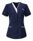Städuniformer Rengöringsuniformer Kortärmade V-ringade Skrubbtoppar Present Navy blue L