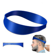 Böjd silikonhalslinjemall för frisörhårklippning Blue