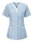 Städuniformer Rengöringsuniformer Kortärmade V-ringade Skrubbtoppar Present Light blue XXXL