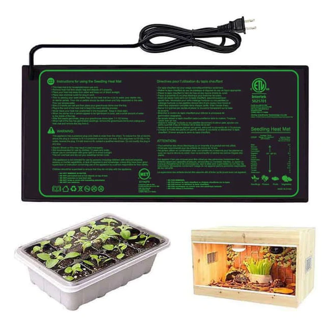 50x25CM Frövärmematta: Vattentät och hållbar, lämplig för inomhusbevattning under vintern och för groning av fröplantor.