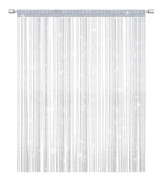 Stringgardiner Dörr Mygggardin, Elegant Divider Tofs Gardin för heminredning, Skiljegardin för dörrar och fönster, Vit (100x200cm)