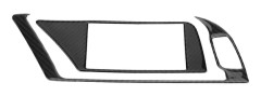 【BEMS】Kolfiber Bil Interiör GPS Navigator Panel Ram Skydd Trim Kompatibel med Audi B8 A4 A5 S4 S5