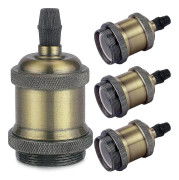 E27 lampfot, Edison vintage pendellampa, massivt keramik