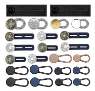 Button Extender for Jeans, Pants Button Waist Extender, Flexible Adjustable Elastic Waist