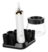 Automatisk elektrisk sminkborste rengörare (vit)