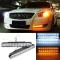 2x 12W 30 LED Blinkande Varselljus för Bilar - Vit/Gul[DB] white light