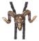 Vintage Bolo Tie för män - Cow Skull Design Cowboy Tie - Svart L