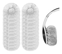 100 stycken hörlurskuddar, engångs hörlursöverdrag i non-woven tyg/headsetöverdrag/öronskydd
