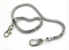 1 st 57 cm Herrbyxkedja Herr Hip Hop Punk Byxor Plånbok Nyckelkedja Hänge (Silver)