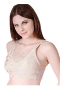 Bimei Mastektomi-BH med fickor för bröstproteser, trådlös vardags-BH för kvinnor, plusstorlek 8103, beige, 34a Beige 42B