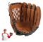 Basebollhandskar - Sportshandskar - Tävlingshandskar - Softbollhandskar för Nybörjare - För Baseboll / Softboll - Vuxen - 12.5 Tum - Brun - Unis