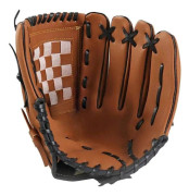 Baseball- och softbollshandskar, 12,5 tum, för nybörjare, vänsterhänt, vuxen unisex, brun
