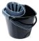 Mophink med vridare plast svart 10 l