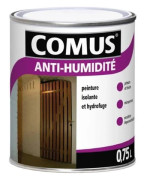 Isolerande och vattenavvisande färg - Comus - ANTI-FUKT - 0,75L - Matt - Vit