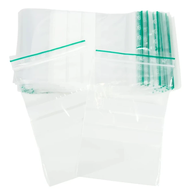 Zip-påse med skrivfält 100x150 mm, 100-pack