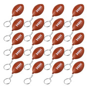 20-pack Rugby Keychains for Party Favors, School Carnival Prizes