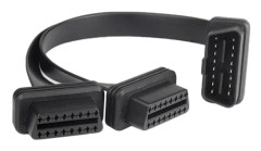 2 till 1 rak OBD2-kabel med 16 PIN – 30 cm fördelningskabel