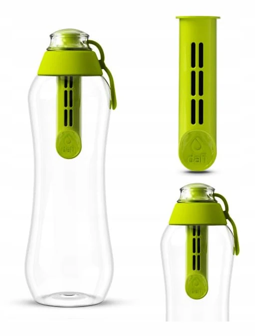 Dafi filtrerande vattenflaska lime 0,3l + 1 filter