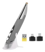 USB-datorstylus PC-tillbehör Trådlös 2.4G muspenna Typ Personlig Innovativ (Silvergrå PR-06)