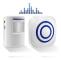 Wireless Doorbell with 1 Receiver and 1 PIR Motion Detector, Visitor Alarm, Security Alarm
