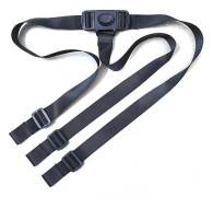 3-point safety harness for Ikea Antilop high chair - Child safety belt (black)