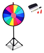 φ 60 cm Wheel of Fortune Toy Color Wheel-spel för lotterispel Ordspel 24"