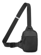Crossbody Bag, Waterproof Crossbody Bag for Men and Women, Outdoor Sports (6.1\"x8.3\" L Black)