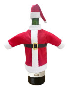 1 st jultomte kostym tyg vinflaska omslag