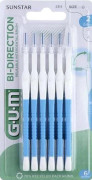 Gum Bi-Directional Interdental Borste 0,9 mm Blå 6 enheter