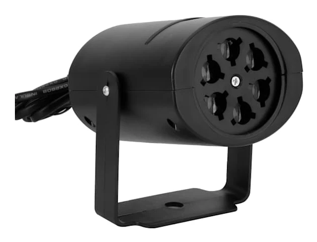 Projektorlampor med 4 Mönsterkort RGBW Roterande Scenlampa Fest Juldekor EU AC85-260V