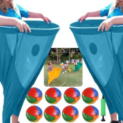 Granny Panties Party Rush! - The Ultimate Garden Party Game! Outdoor Recreational Throwing Game, Team Relay Family Reunion Party Field Game Set (Blue*2)