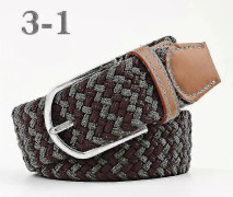 Men's Belts Birthday Gift Waist Belt Braided Classic Buckle Waistband Adjustable Mixed 3 Colors Green Coffee Green Coffee