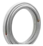 15x1,0 mm värme isolerat kopparrör 25 m/r